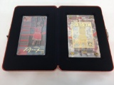 Upper Deck NBA 1998 Michael Jordan MATCHING LE 24k Gold Metal & 24k Gold Signature Card Set-