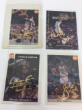 1993 Front Row Mutombo, Smith, Minor, Johnson 24k Gold Signature Card Production PROOFS - 4-Card Set