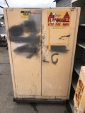 Metal Flammable Liquid Storage Cabinet On wheels With Contents Location:... Rear Lot