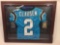 Framed Signed Jersey Says Jimmy Clausen 28in x 35in