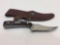 Vintage Schrade USA 152 Old Timer Stainless Steel Knife w/ Leather Sheath