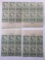 US Postage 1934 8 cent Zion, Utah Stamps - 4 sheets of 6