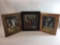 Set of 3 Framed Artwork by Arbit Blatas Porcelain Tiles 14in x 12in