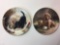 Set of 2 Limited Edition Ceramic Plates 8.5in Wide - The Bass Masters & Wide Retriever by Jim Lamb