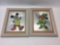 Set of 2 Framed Disney Art Pieces 11x14.5in - Mickey & Minnie Mouse