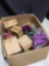 Box of miscellaneous HSN products ? steamer, bags, doorbell, etc.