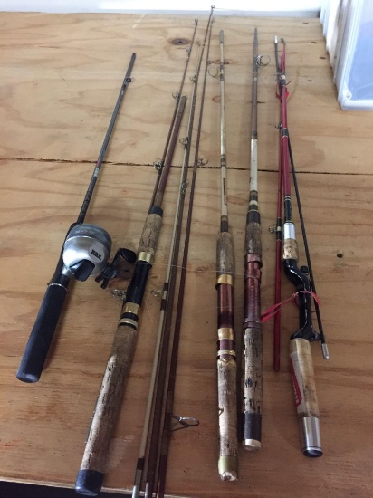 Assorted Fishing Poles & Fly-Tying Kit