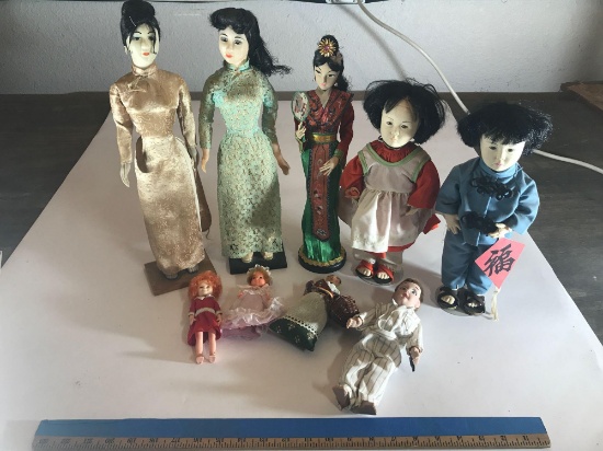 Asian Dolls Effanbee German Little Annie 9 Units