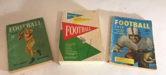 1948 1950 1967 Football Books 3 Units