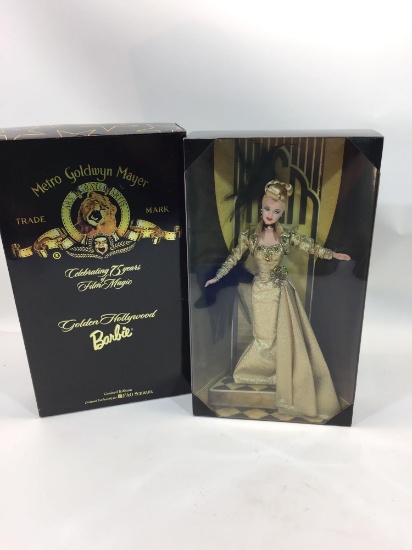 Limited Edition Golden Hollywood Barbie NIB 15.5in Tall