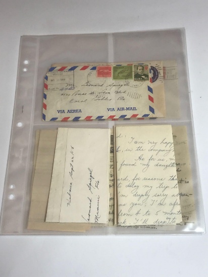 Collection of Stamps and Letters 1950s