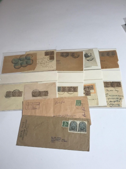 Vintage Letters Stamps India 1930s-1940s