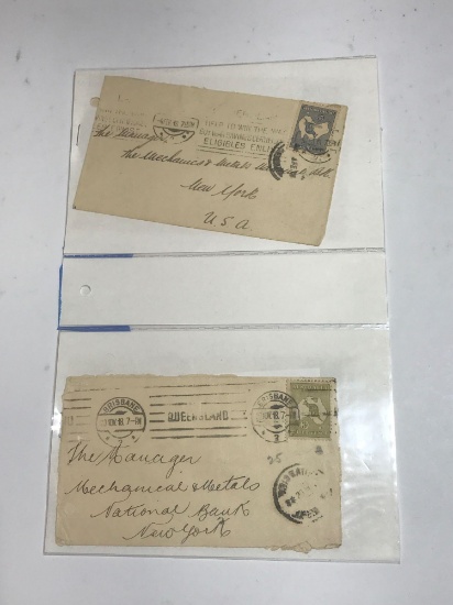 Vintage Letters Stamps Australia 4 Units
