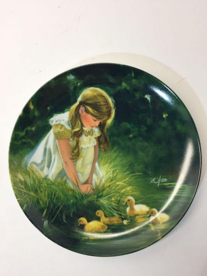 Limited Edition 7.5in Porcelain Plate - Golden Moment by Donald Zolan