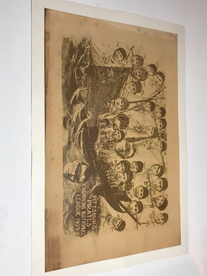 Pittsburgh Pirates Baseball 1909 Champions Team Photo
