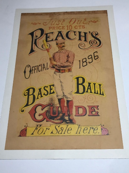 Peach?s 1896 Baseball Guide Advertising