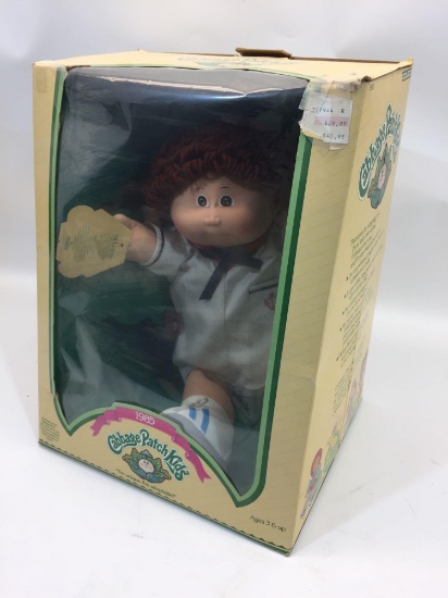 Coleco 1985 Cabbage Patch Kids Sailor Doll in Original Box 15x12x10in