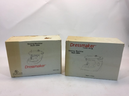 2 Dressmaker Sewing Machines by Euro-Pro - Untested