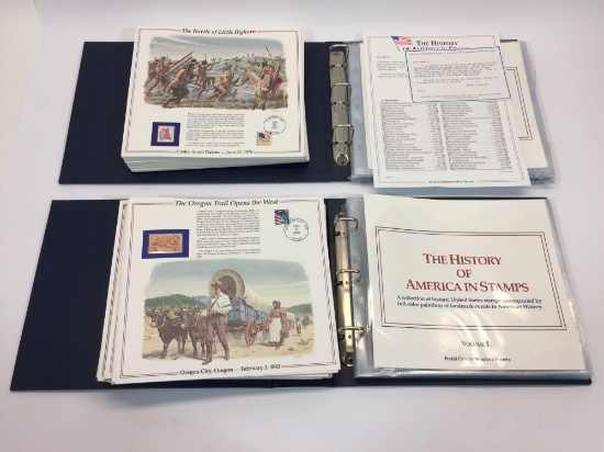 The History of America In Stamps - Volumes I & II