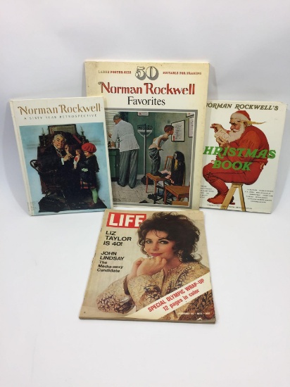 Vintage Norman Rockwell Books & Life Magazine