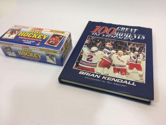 Unopened Box of 1990 Score NHL Hockey Premier Edition Cards & Hokey Book