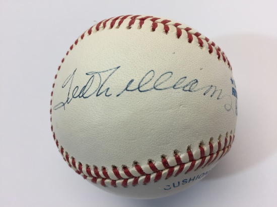 Signed Baseball says Ted Williams, Mickey Mantle, Joe DiMaggio no COA