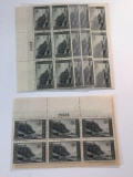 US Postage 1934 7 cent Acadia Stamps - 5 sheets of 6
