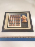 Marilyn Monroe 1995 Legends Stamp 20 Block Framed