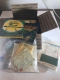 Box of Vintage Letters Hotel Programs Stamps