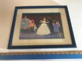 Disney Cinderella 1995 Lithograph Framed