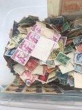 Box of Vintage Stamps US Foriegn