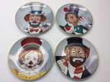 Fairmont Fine China Set of 4 Limited Edition Ceramic Plates by Red Skelton