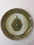 Limited Edition 8.5in Fine Porcelain Plate - Garden of Jewels Imperial Egg