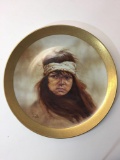Limited Edition Ceramic Plate 10.5in Wide - Apache Girl by Gregory Perillo