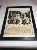 Baseballs 100th Birthday Party Picture Framed
