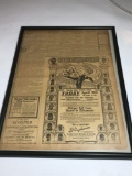 1914 Newspaper Opening Game Federal League Chicago