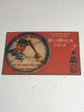 Babe Ruth Red Rock Cola Advertising Cardboard