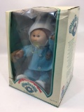 Coleco 1985 Cabbage Patch Kids Baby with Pacifier Doll in Original Box 15x12x10in
