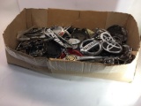 Large Box of various car lettering/emblems/ornaments