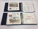 The History of America In Stamps - Volumes I & II