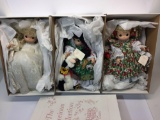Set of 3 Limited Edition Dolls from The Precious Collection by Precious Moments Company