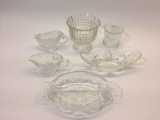 6 Pieces of Glassware bowls, dishes, etc