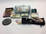 Lot of costume jewelry - rings, earrings, bracelets, etc