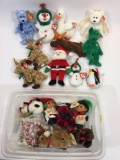 Lot of Beanie Babies and other toys