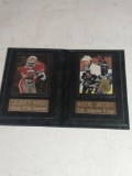 Jerry Rice & Wayne Gretzky Card Plaques - 2 Units each 5x7in