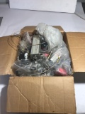 Box of Vintage Radio And Electrical Instrument Parts