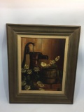 Framed Art 25x21in Signed M. Darby