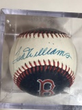 Signed Baseball says Ted Williams In Case No COA