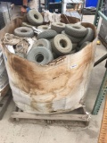 Pallet of Wheels Rubber location Outside