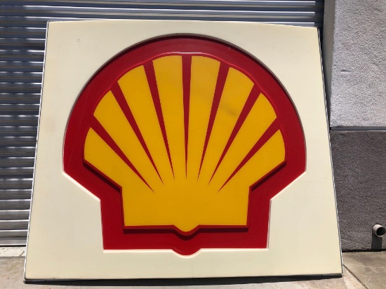 Large Shell Sign Highway Front Half